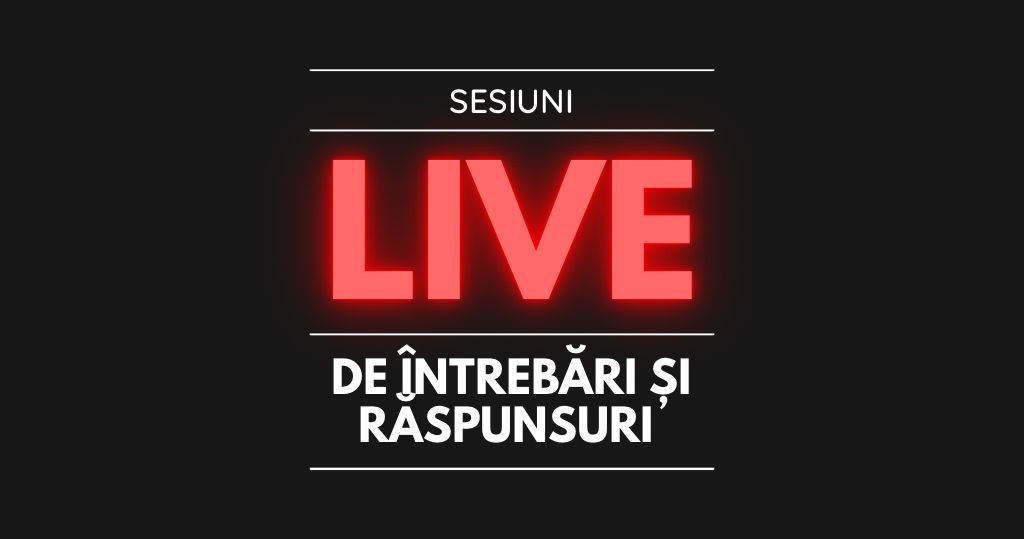 Sesiuni LIVE cu mentorii